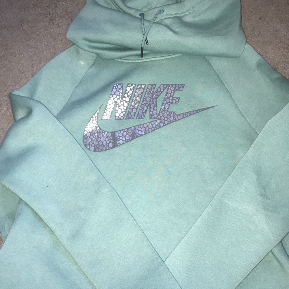 turtle neck nike hoodie